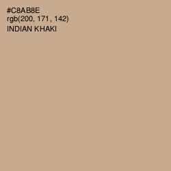 #C8AB8E - Indian Khaki Color Image